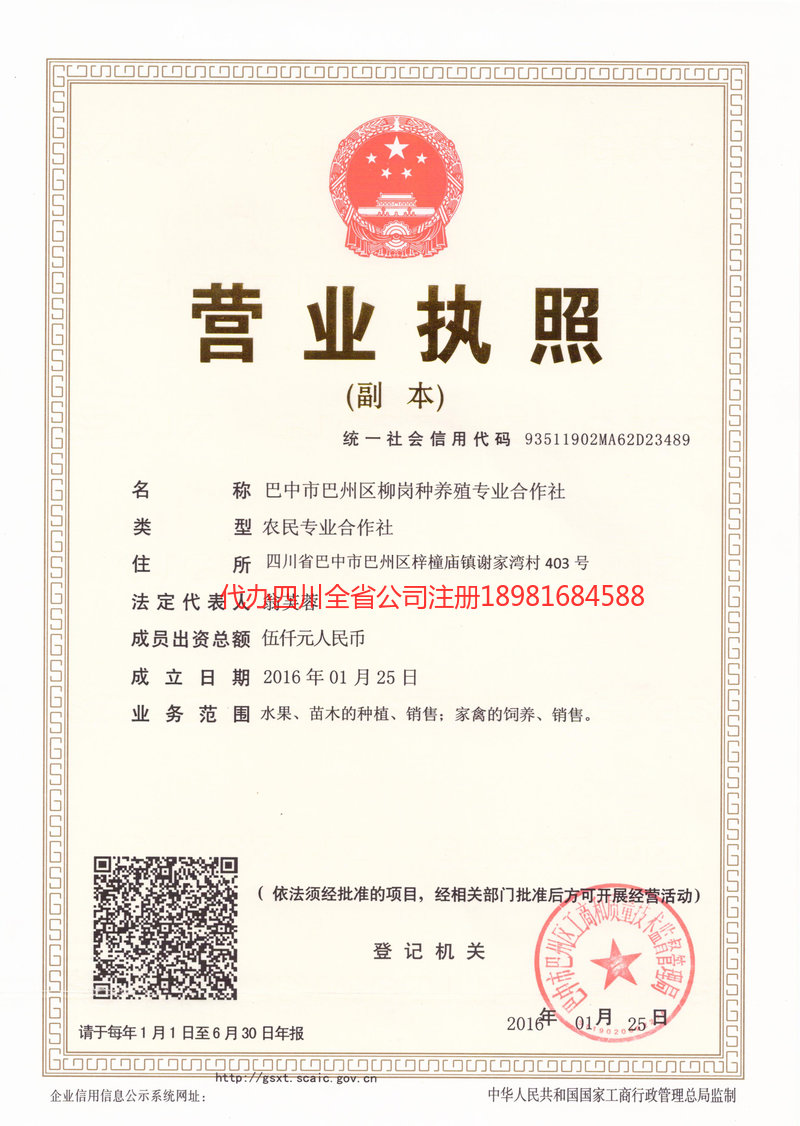 集安集安柳岗种养殖专业合作社