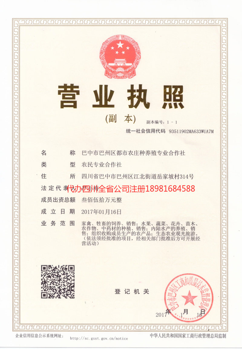 集安集安都市农庄种养殖专业合作社